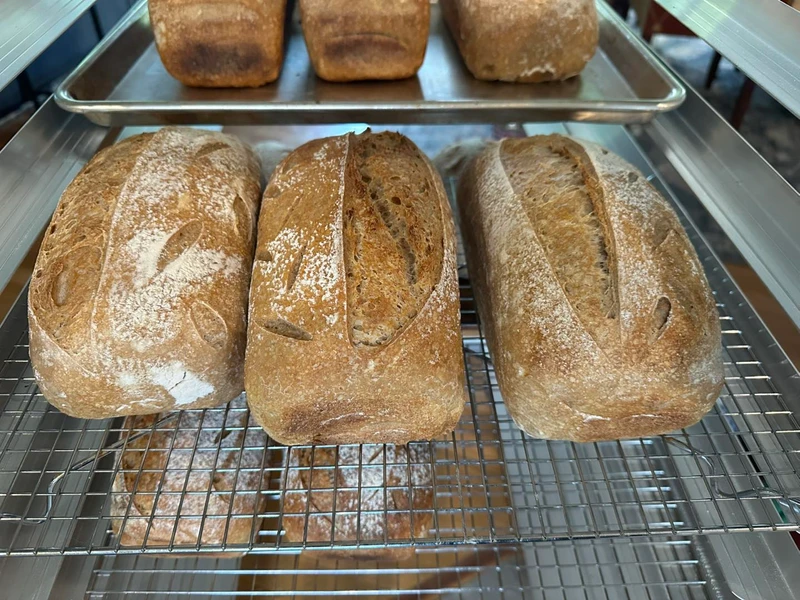 Fresh baked goods from the farm kitchen
